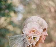 Bridal bandeau veil