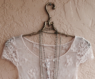 Boho gypsy sheer lace top