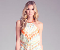 Print halter dress