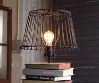 Stacked books table lamp
