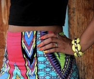 Bright Pattern Summer Shorts