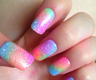 Sparkly dreamy nails