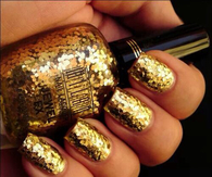 Gold glitter