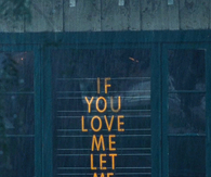 If you love me, let me know