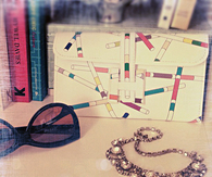 Hermes paper clutch bag