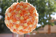 Tissue rose pinata