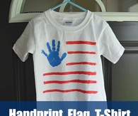 Handprint Flag T Shirt
