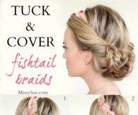DIY Tuck and Cover Fishtail Braids