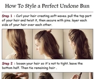 DIY Undone Bun
