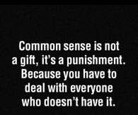 common sense