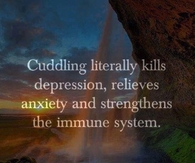 cuddling