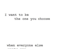 the One You Choose