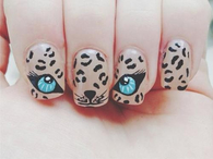 Creative animal print nails
