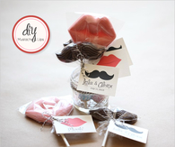 DIY Mustache Lips