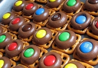 M&M Chocolate Pretzel Treat