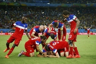 Team USA celebrates Victory