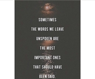 The Words We Leave Unspoken