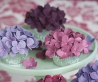 Sweet Hydrangea Cupcakes