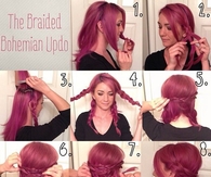 DIY Braided Bohemian Updo