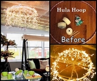 Hula Hoop Chandelier