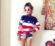 Patriotic Shorts Outfit