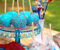 Red, White & Blue Candied Apples