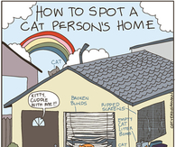 How to spot a cat person's home