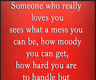 Someone who really loves you