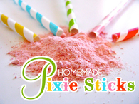 Homemade pixie sticks