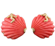 DIY Painted Seashell Earrings