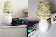 DIY Lace Lamp Shade