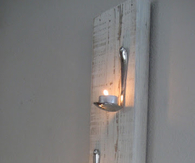 Tea light wall art