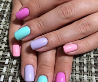 Pastel nail colors