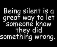 Being Silent