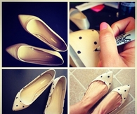 DIY Polka Dot Shoes
