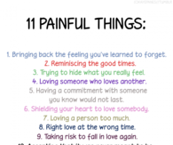 11 painful things