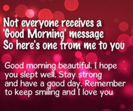 Good Morning