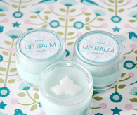 Handmade cool mint lip balm