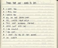 Things That Are Hard To Say