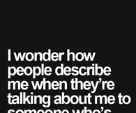 I Wonder