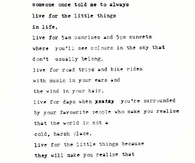 Someone Once Told Me