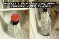 How to save warm beer