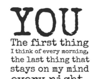 You