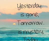 Today is a blessing