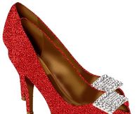 Red Glitter Pumps