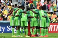 Team Nigeria in a battle with Argentina