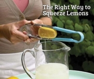 How to squeeze lemons