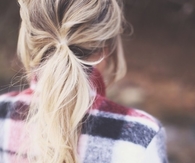 Blonde ponytail