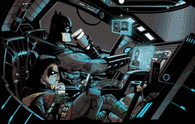 Batman & Robin Drinking Coffee
