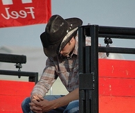 Praying cowboy